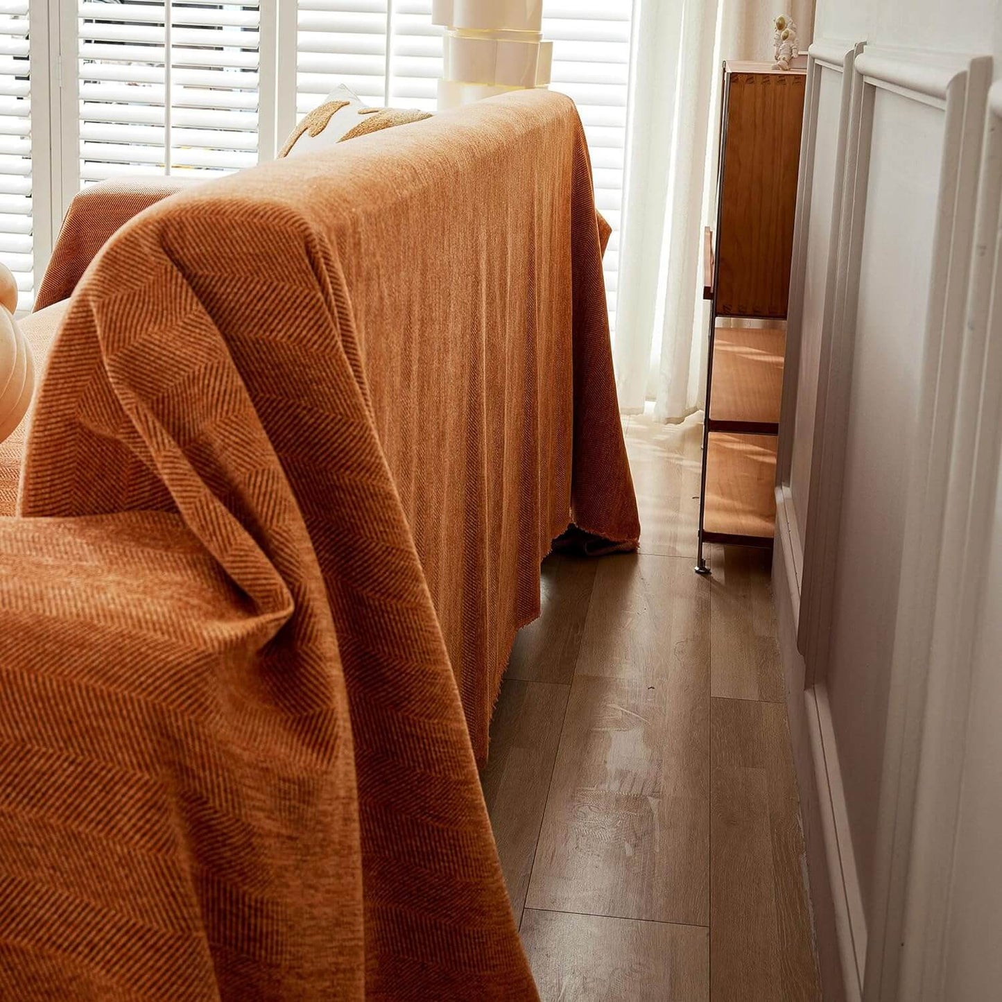 Geometric Sofa Cover for Dogs - Pet Couch Protector for 3-Seater Sofa