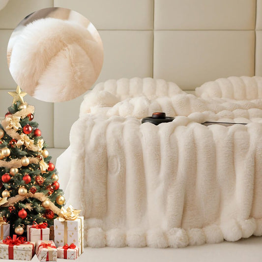 Luxury Soft Faux Fur Throw Blanket - Fluffy Plush Couch Blanket