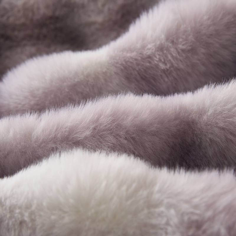 Luxury Fluffy Faux Rabbit Fur Throw Blanket - Ultra Soft & Cozy