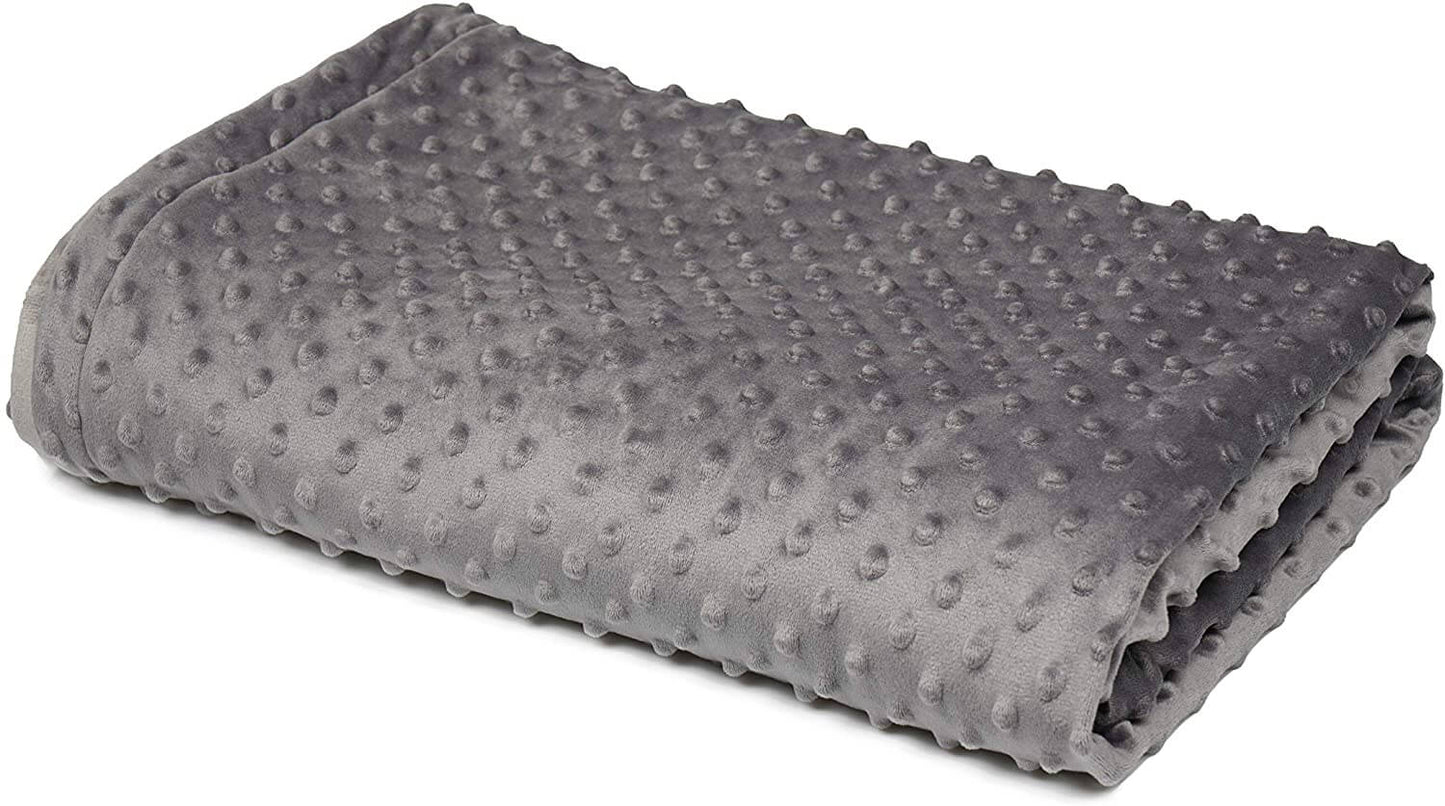 Weighted Blanket with Removable Duvet Cover & Glass Beads for Sleep
