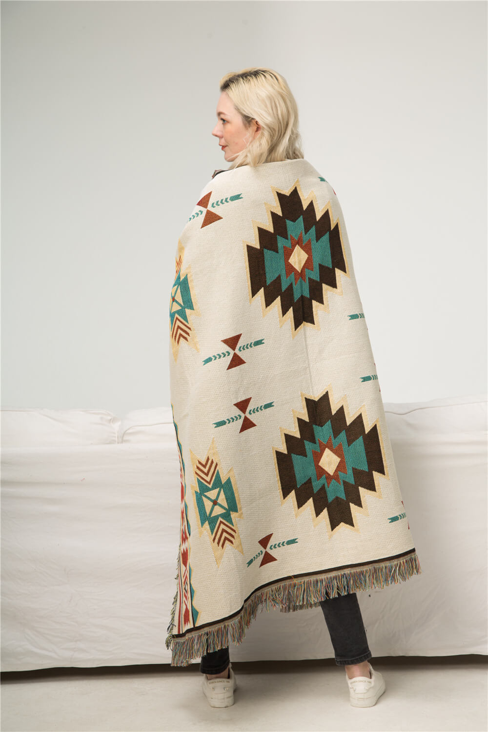 Soft Woven Waffle Throw Blanket for Cozy Home Decor