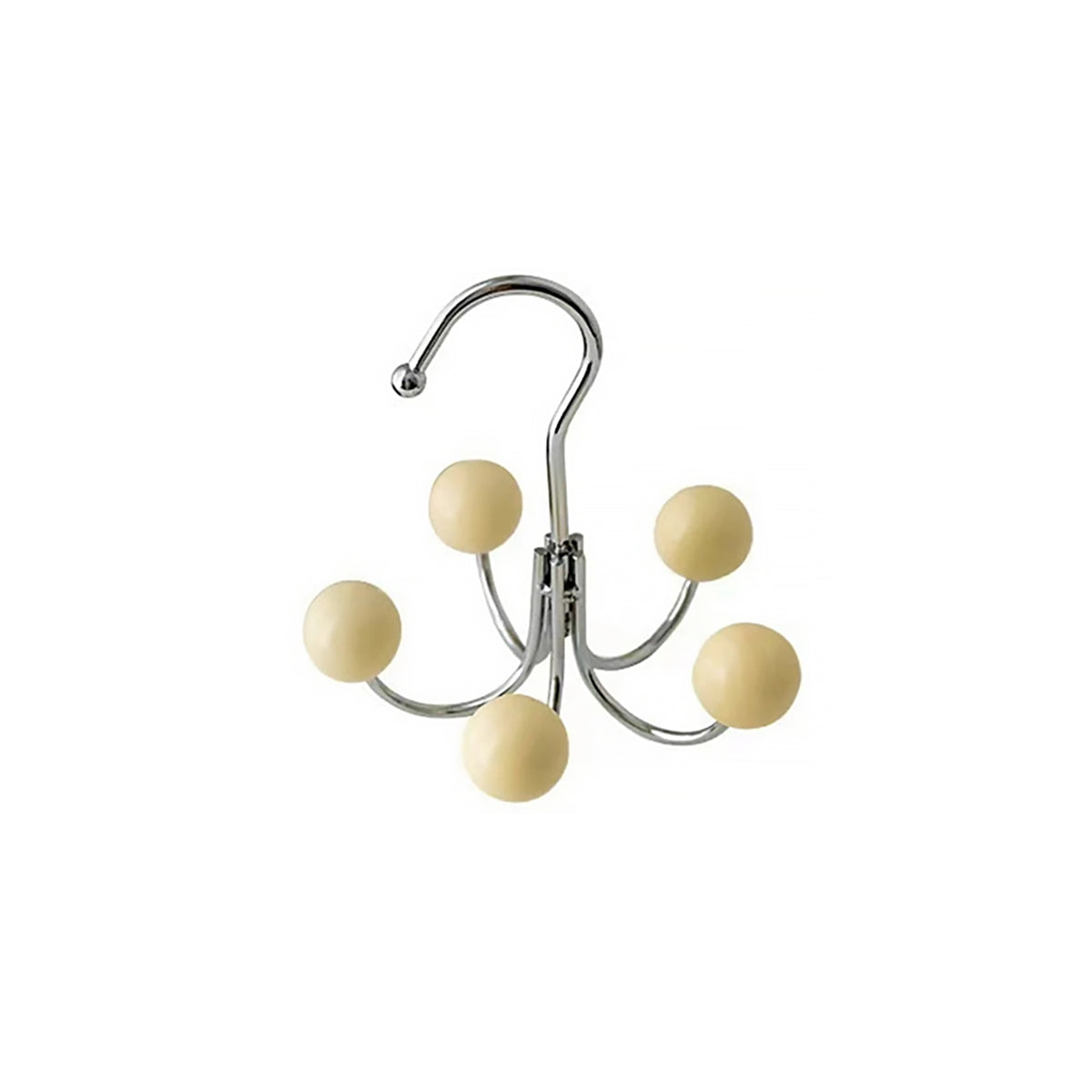 Rotating Wall Hook with Wooden Balls - Decorative Storage Solution